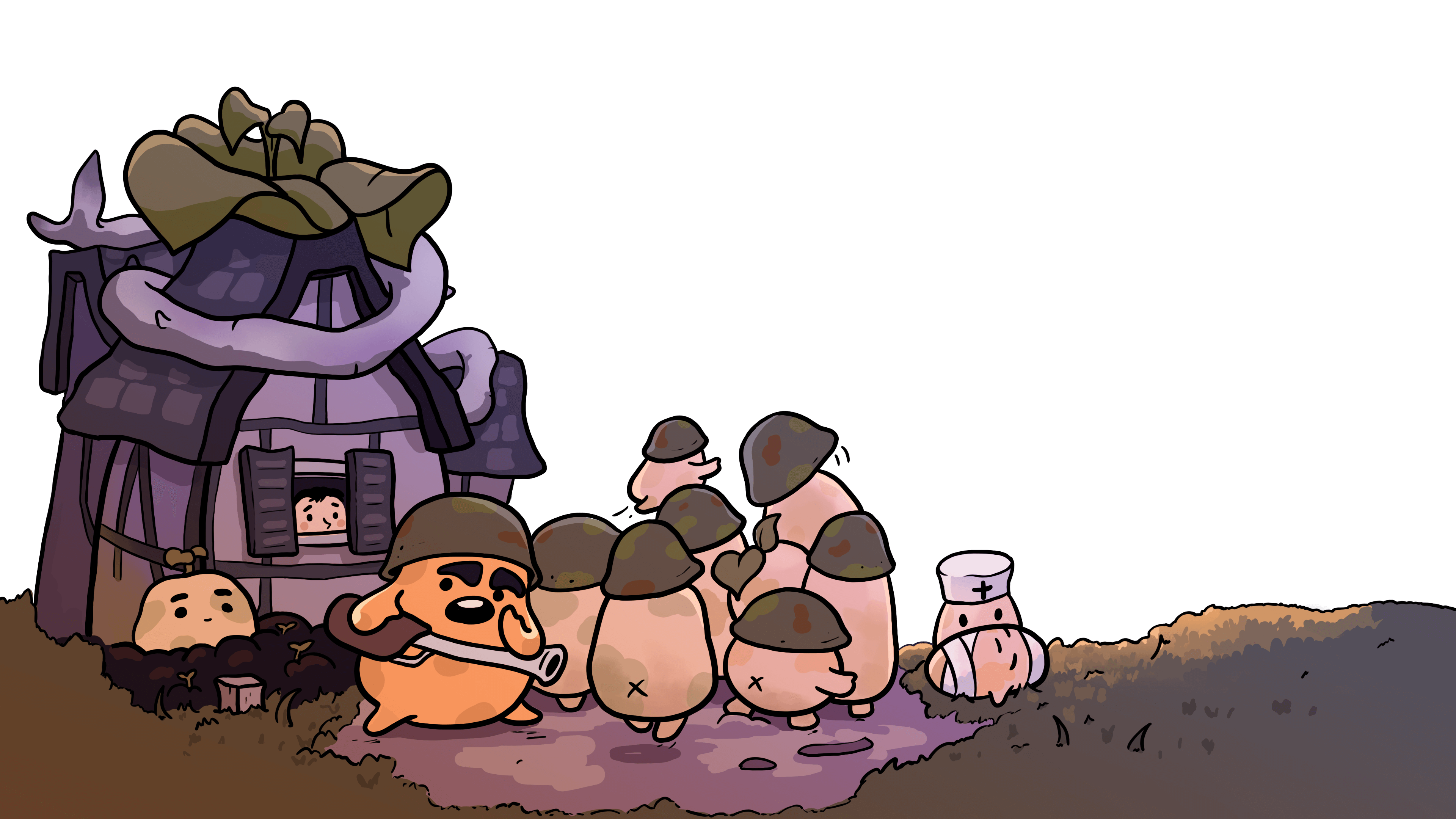 midground with potatoes